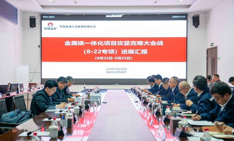 3-朱可炳主持召開金屬鎂一體化項目大會戰(zhàn)現(xiàn)場調(diào)度會